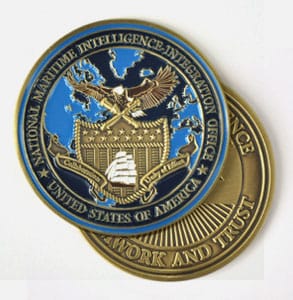 One Side Colored Challenge Coins